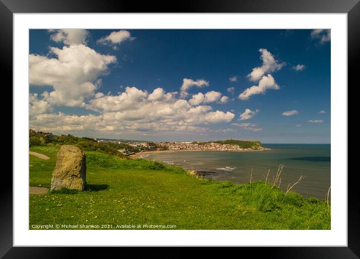 The South Bay at Scarborough on the Yorkshire Coas Framed Mounted Print by Michael Shannon