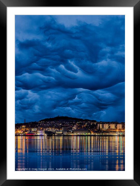 Peculiar Clouds - Dundee Framed Mounted Print by Craig Doogan