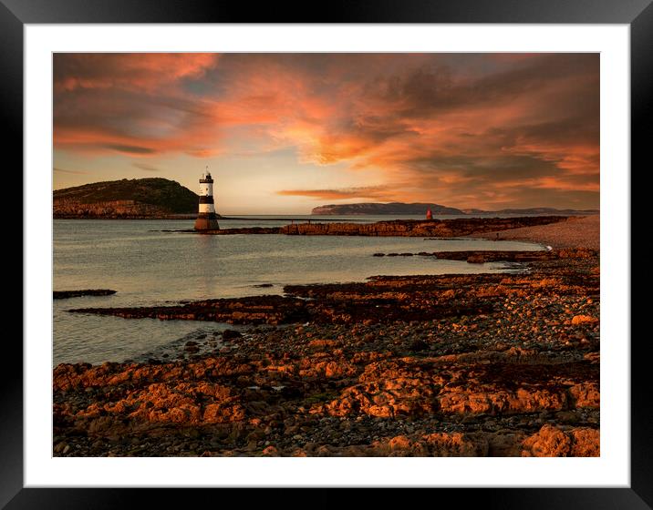 Penmon Sunset Framed Mounted Print by Rory Trappe