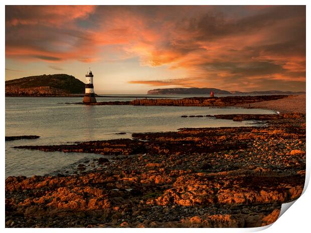 Penmon Sunset Print by Rory Trappe
