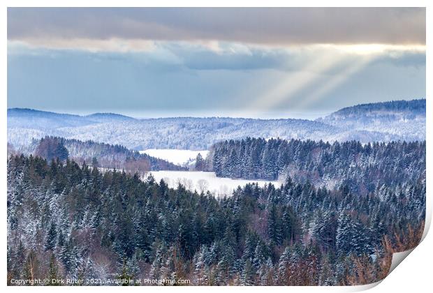 Bavarian Forest Print by Dirk Rüter