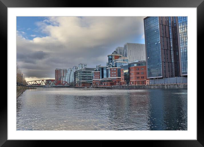 Salford Quays  Framed Mounted Print by Emily Koutrou