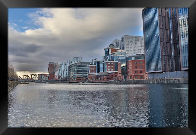 Salford Quays  Framed Print by Emily Koutrou