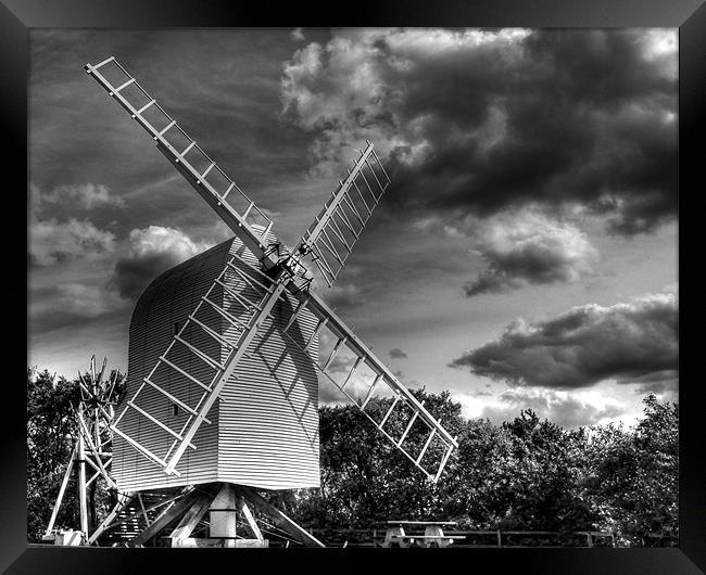Chishill Windmill Framed Print by Richard Thomas