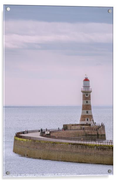 Roker pier Acrylic by Bill Allsopp