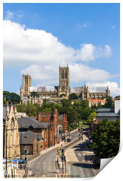Towards the Cathedral Print by Clive Wells