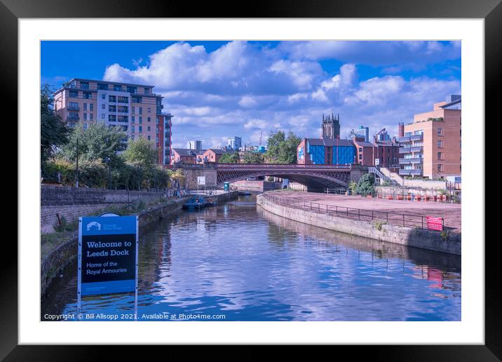Leeds Docks. Framed Mounted Print by Bill Allsopp