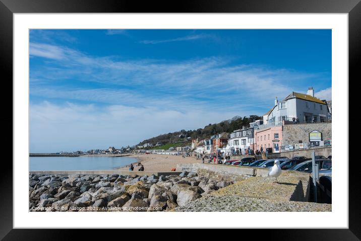 Lyme Regis seafront. Framed Mounted Print by Bill Allsopp