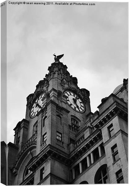 The Liver clock tower Canvas Print by Sean Wareing