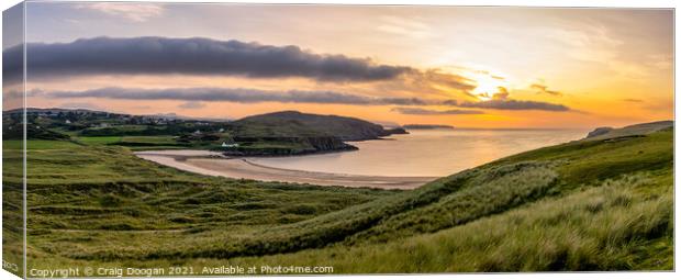 Farr Bay Sunset - Bettyhill Canvas Print by Craig Doogan