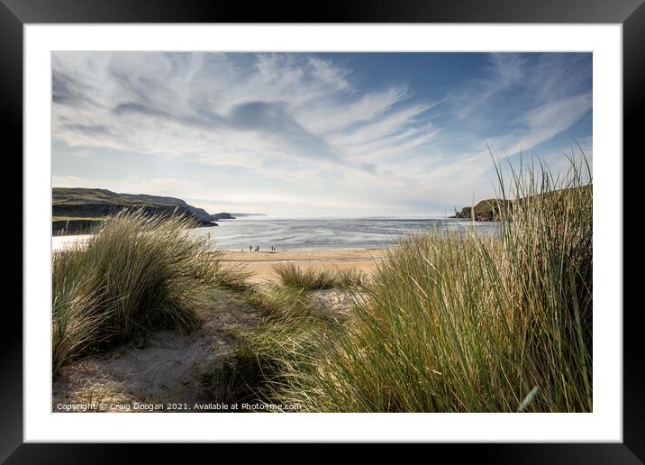 Farr Bay - Bettyhill Beach Framed Mounted Print by Craig Doogan