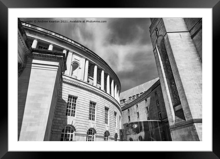 Manchester Central Library Framed Mounted Print by Andrew Kearton
