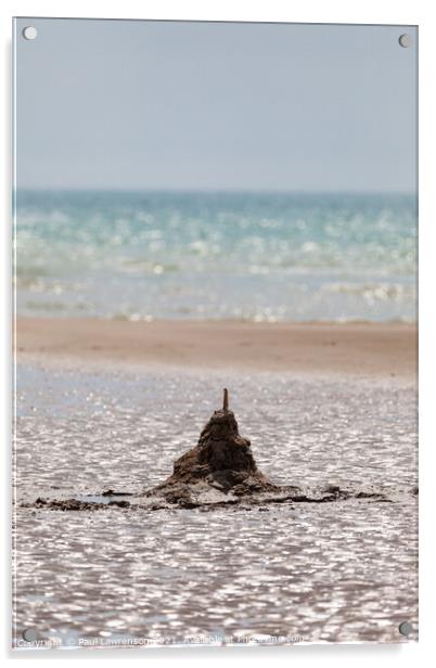 Sandcastle Acrylic by Paul Lawrenson