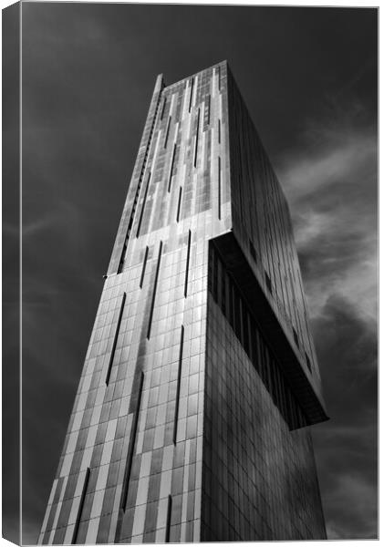 Beetham Tower, Manchester Canvas Print by Andrew Kearton