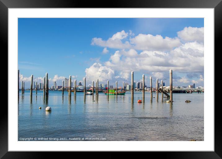 A Pier in Pattaya district Chonburi Thailand Asia	 Framed Mounted Print by Wilfried Strang