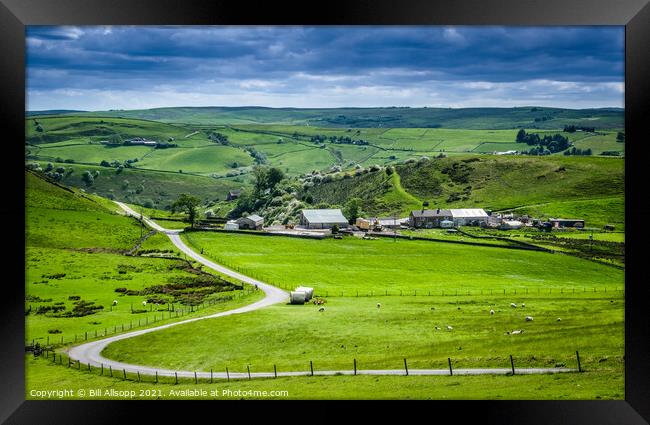 Dalehead in the Peak District. Framed Print by Bill Allsopp