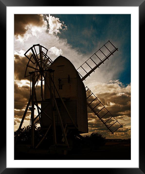 Chishill Windmill Framed Mounted Print by Richard Thomas