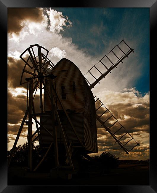 Chishill Windmill Framed Print by Richard Thomas