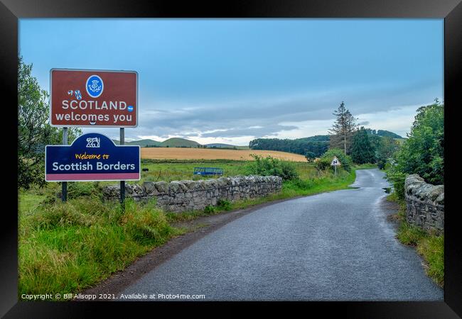 The Border. Framed Print by Bill Allsopp