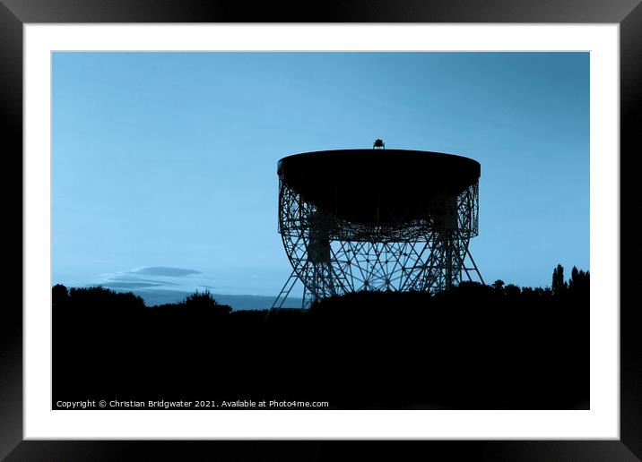 Jodrell Bank Telescope 1 Framed Mounted Print by Christian Bridgwater