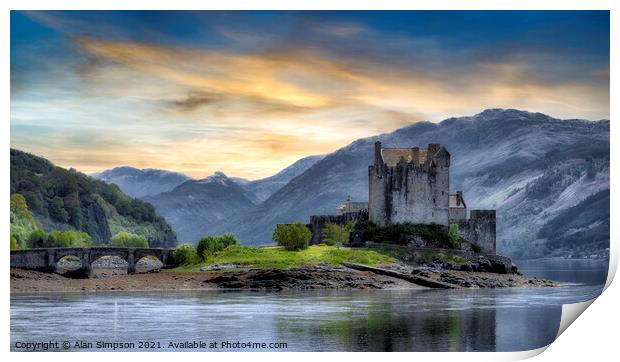 Eilean Donan Castle Print by Alan Simpson