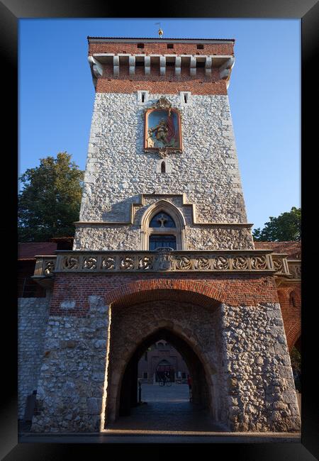 St Florian Gate in Krakow Framed Print by Artur Bogacki