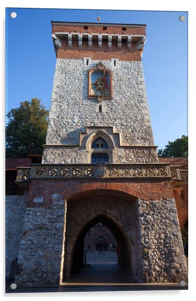 St Florian Gate in Krakow Acrylic by Artur Bogacki