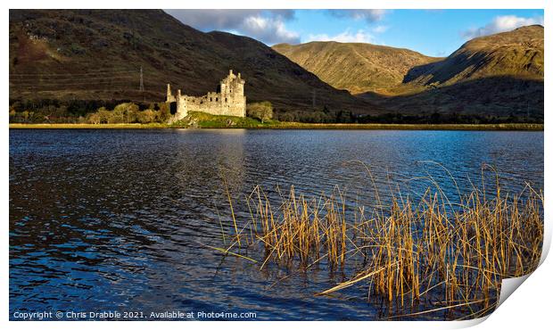 Kilchurn Castle, Loch Awe Print by Chris Drabble