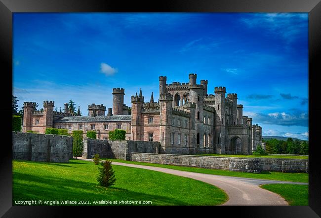 Castle Lowther on a sunny day Framed Print by Angela Wallace