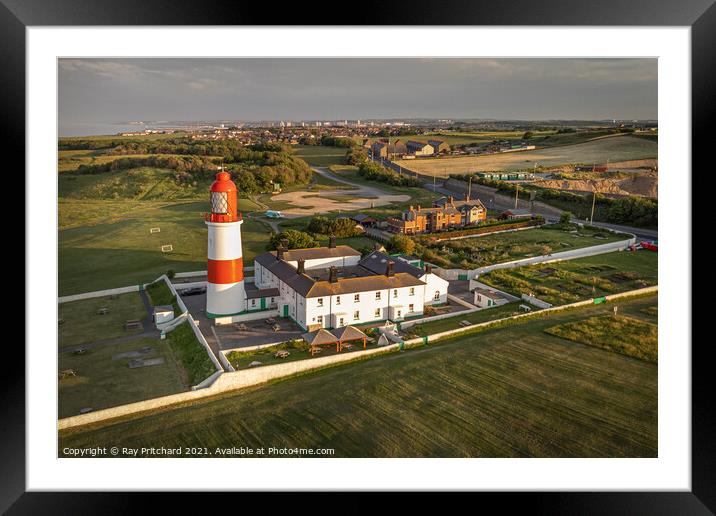 Souter Lighthouse  Framed Mounted Print by Ray Pritchard
