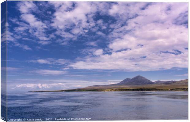 Across the Sound of Islay To Jura Canvas Print by Kasia Design