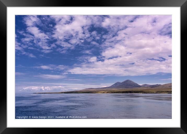 Across the Sound of Islay To Jura Framed Mounted Print by Kasia Design