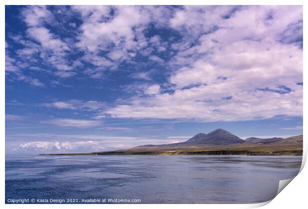 Across the Sound of Islay To Jura Print by Kasia Design