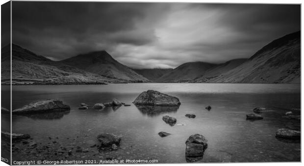 A moody Wast Water Canvas Print by George Robertson