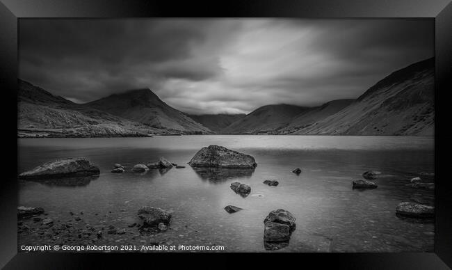 A moody Wast Water Framed Print by George Robertson