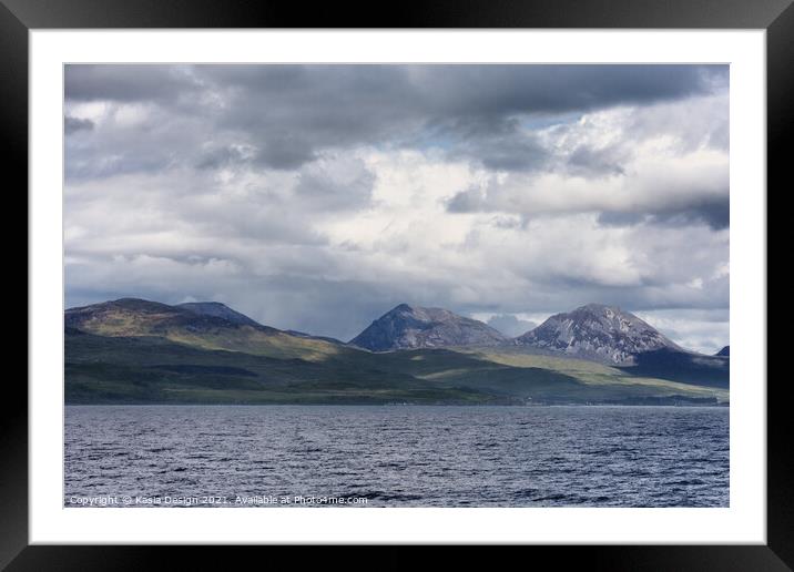 Paps of Jura Framed Mounted Print by Kasia Design