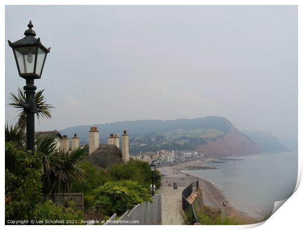 Sidmouth Print by Les Schofield