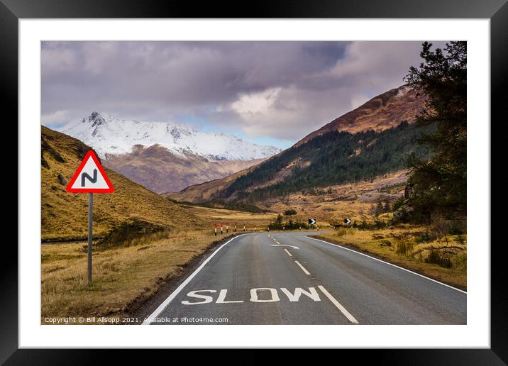 Slow! Framed Mounted Print by Bill Allsopp