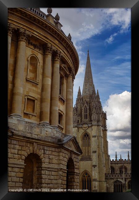 University Church of St Mary the Virgin Oxford Framed Print by Cliff Kinch