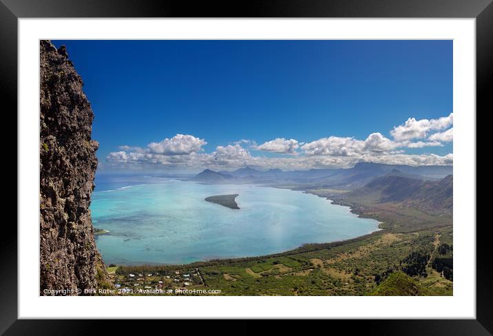 View from Le Morne Brabant Framed Mounted Print by Dirk Rüter