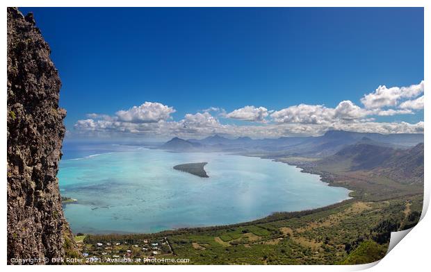 View from Le Morne Brabant Print by Dirk Rüter