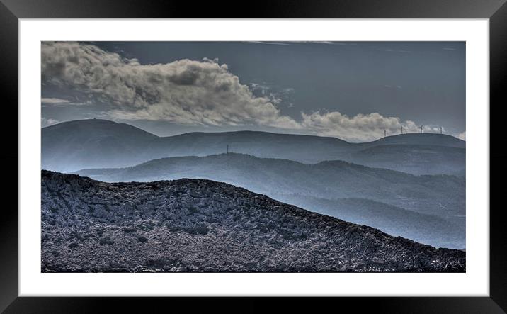 Mountains of Rhodes Framed Mounted Print by Tom Gomez