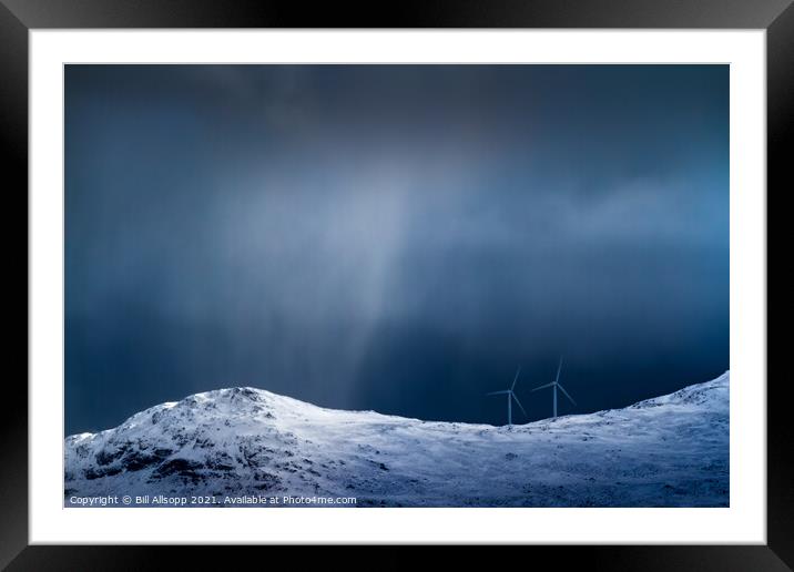 Snowstorm Framed Mounted Print by Bill Allsopp
