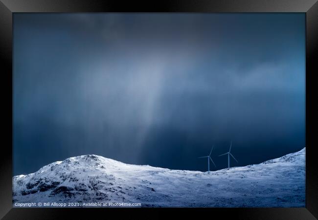 Snowstorm Framed Print by Bill Allsopp