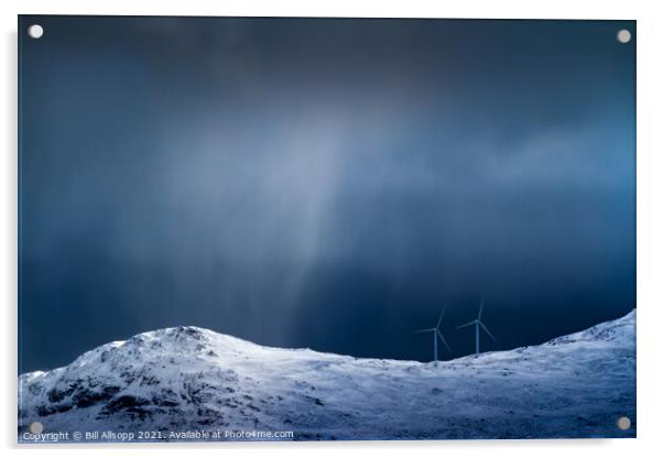 Snowstorm Acrylic by Bill Allsopp