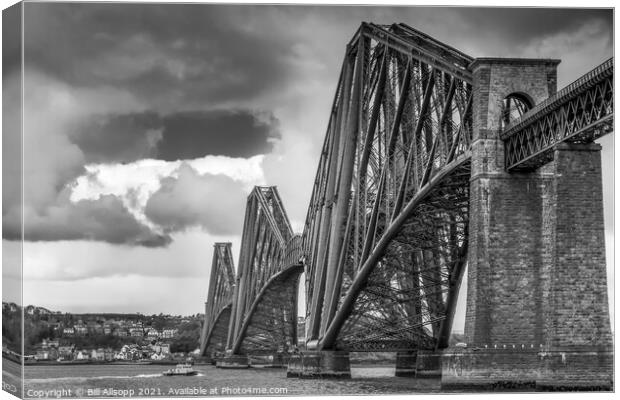 The Forth Bridge. Canvas Print by Bill Allsopp