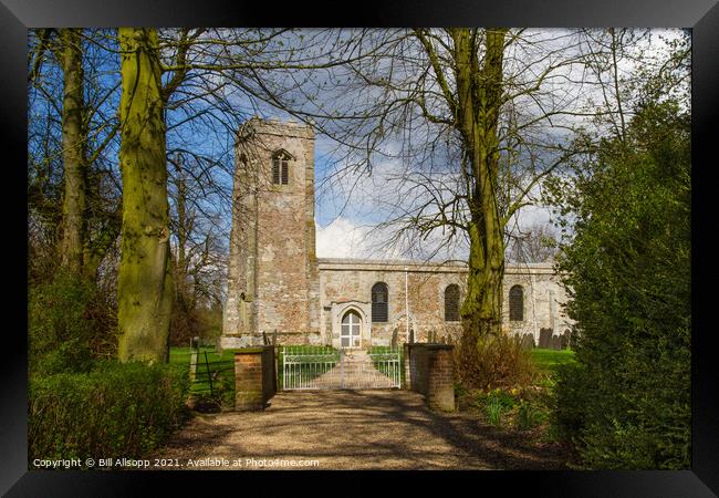 Wistow Church Framed Print by Bill Allsopp