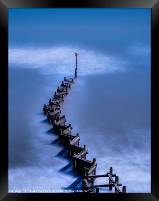 Blue seas. Framed Print by Bill Allsopp