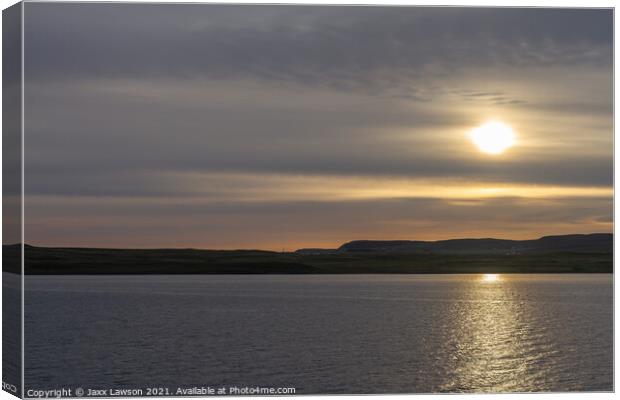 Early Ferry from Uig Canvas Print by Jaxx Lawson