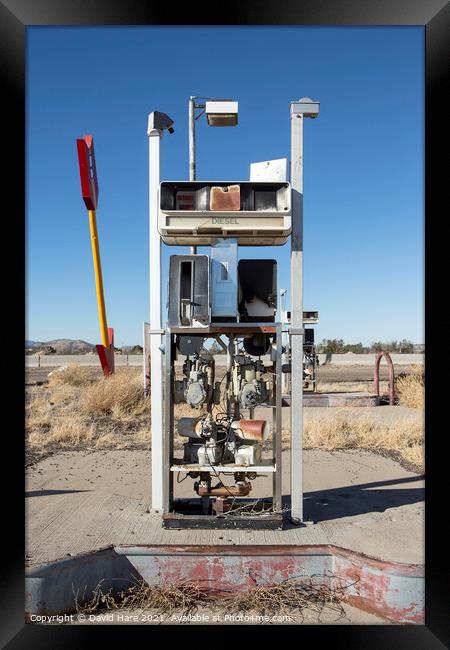 Diesel Pump Framed Print by David Hare